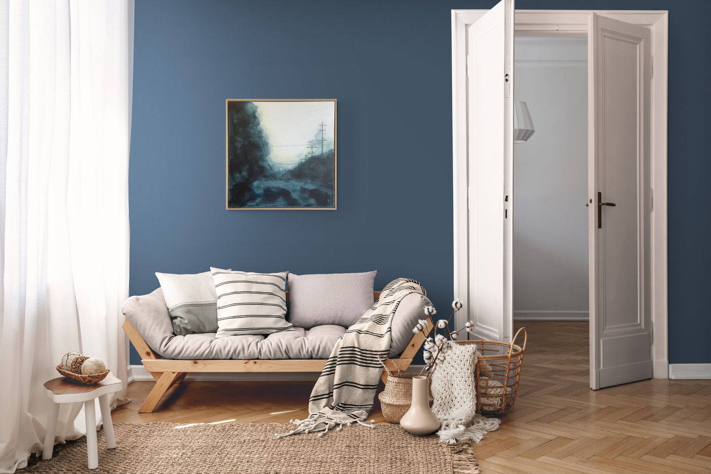 Ghost 42 64 x 64 cm acrylic painting landscape contemporary art wall preview by Emily-Flanigan